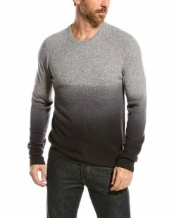 Amicale Cashmere Shop 43 Amicale Cashmere Dip Dye Cashmere Crewneck Sweater Men Sweaters