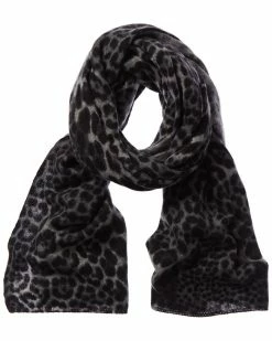 Amicale Cashmere Shop 3 Amicale Cashmere Cashmere Leopard Scarf Women Scarves & Wraps