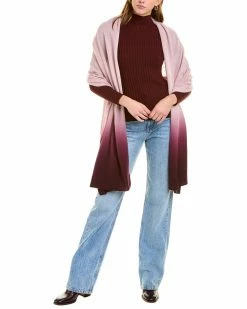 Amicale Cashmere Shop 31 Amicale Cashmere Dip-Dye Jersey Cashmere Travel Wrap Women Scarves & Wraps