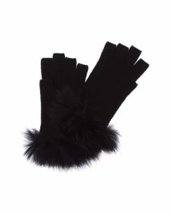 Amicale Cashmere Shop 9 Amicale Cashmere Cashmere Fingerless Gloves Women