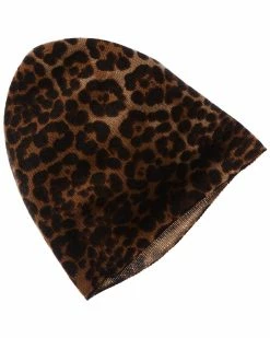 Amicale Cashmere Shop 17 Amicale Cashmere Cashmere Leopard Hat Women Hats
