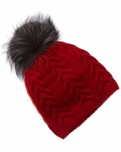 Amicale Cashmere Shop 25 Amicale Cashmere Cable Hat Women Hats